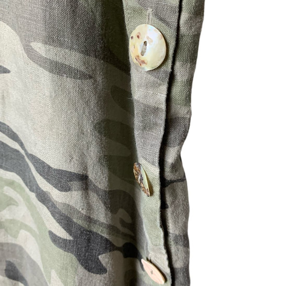 Johnny Was Adeline Linen Embroidered Sleeveless Shift Dress, size L - Picture 6 of 9